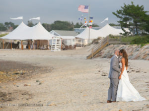 Beachfront wedding on Cape Cod
